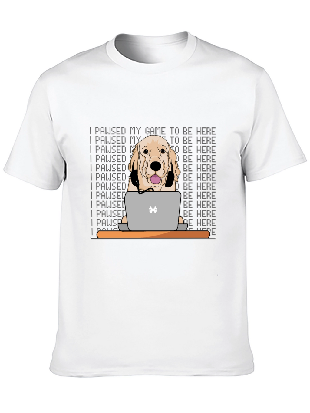Gamer Dog T-Shirt - I Paused My Game