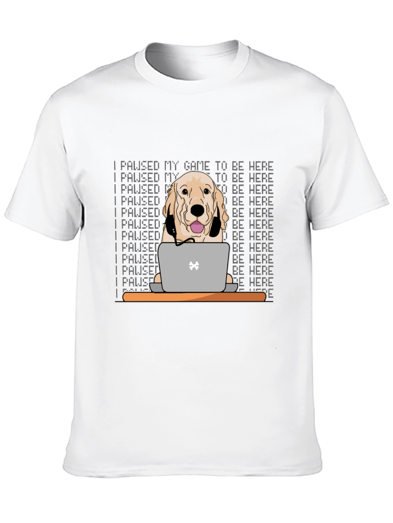 Gamer Dog T-Shirt - I Paused My Game
