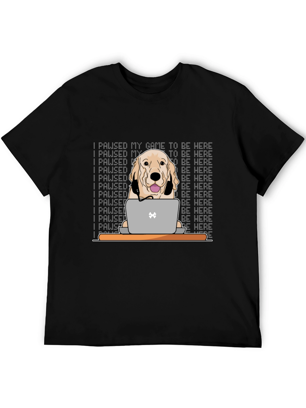 Gamer Dog T-Shirt - I Paused My Game