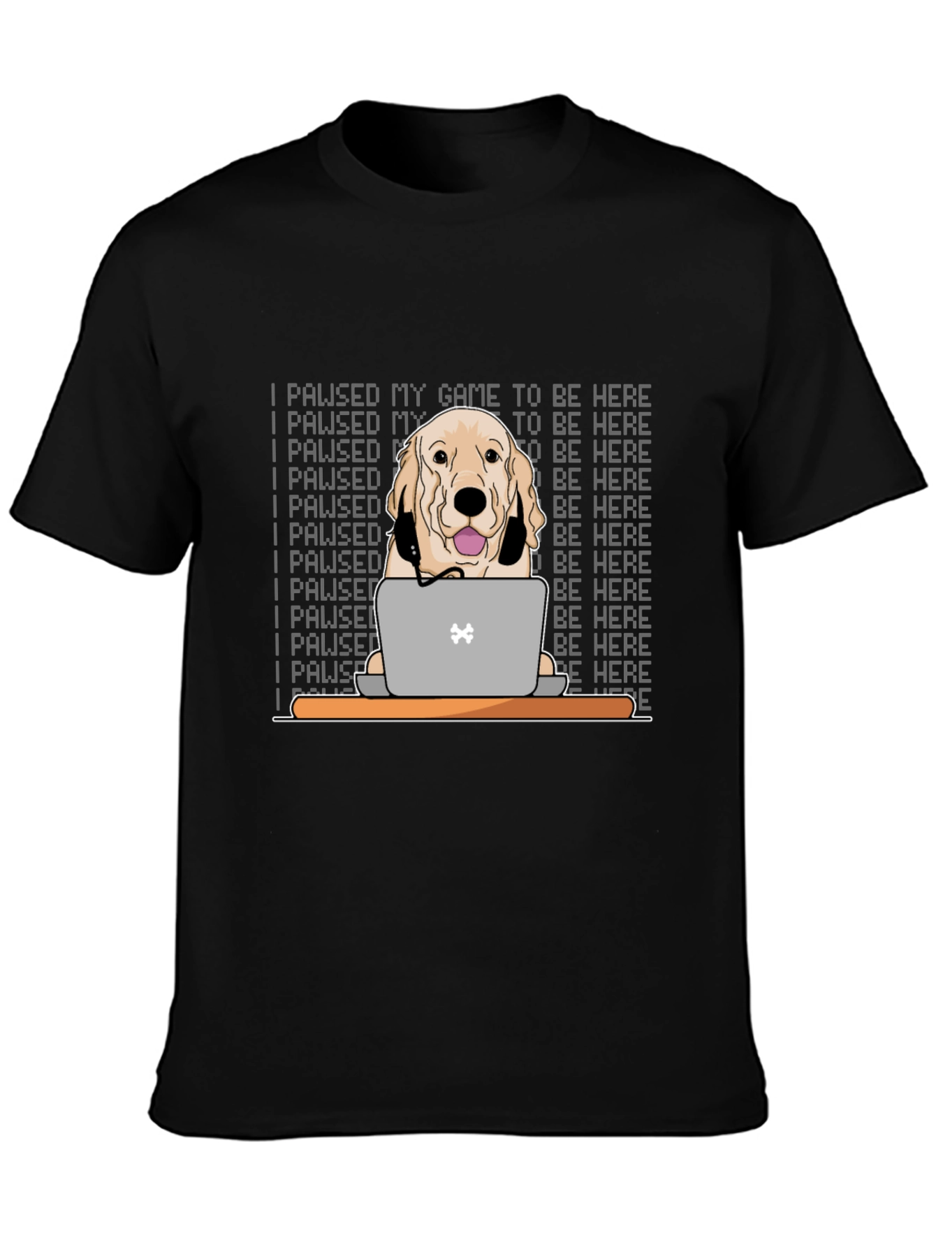 Gamer Dog T-Shirt - I Paused My Game