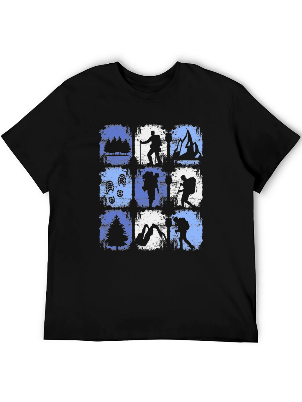 Hiking Adventure T-Shirt - Black Cotton Tee