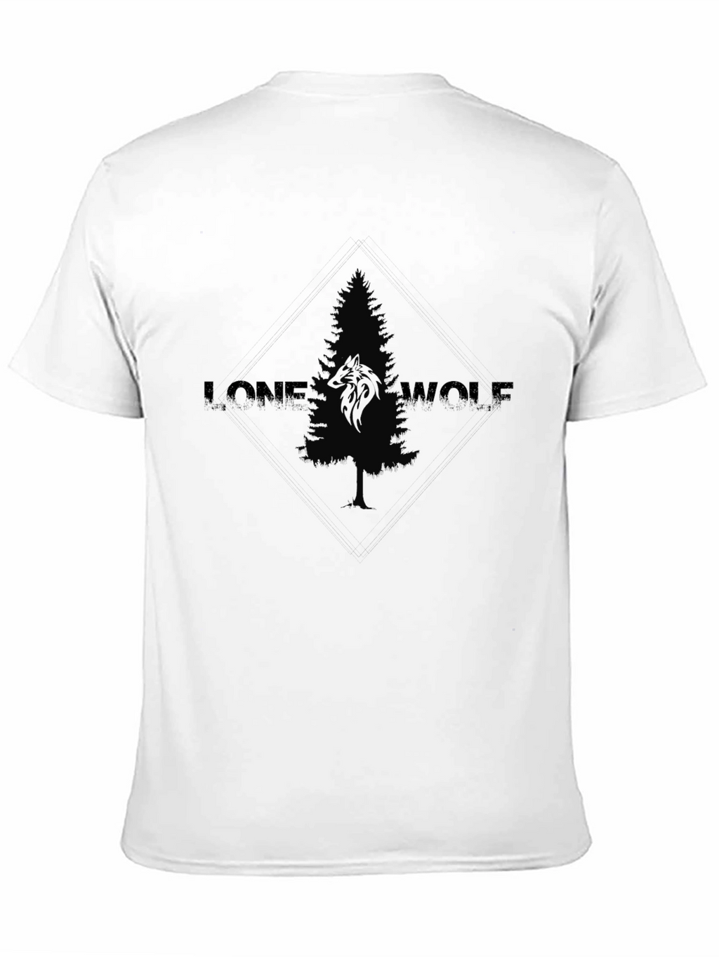 Lone Wolf Pine Tree Graphic Tee