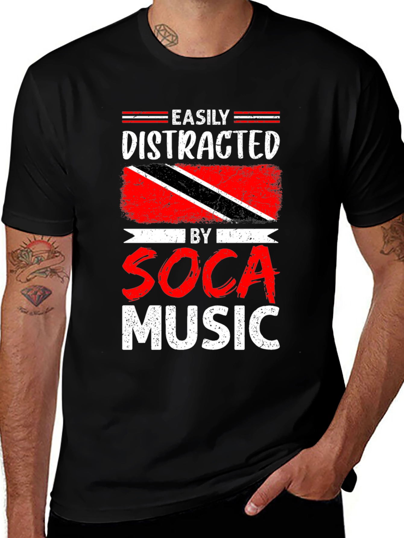 Easily Distracted by Soca Music T-Shirt