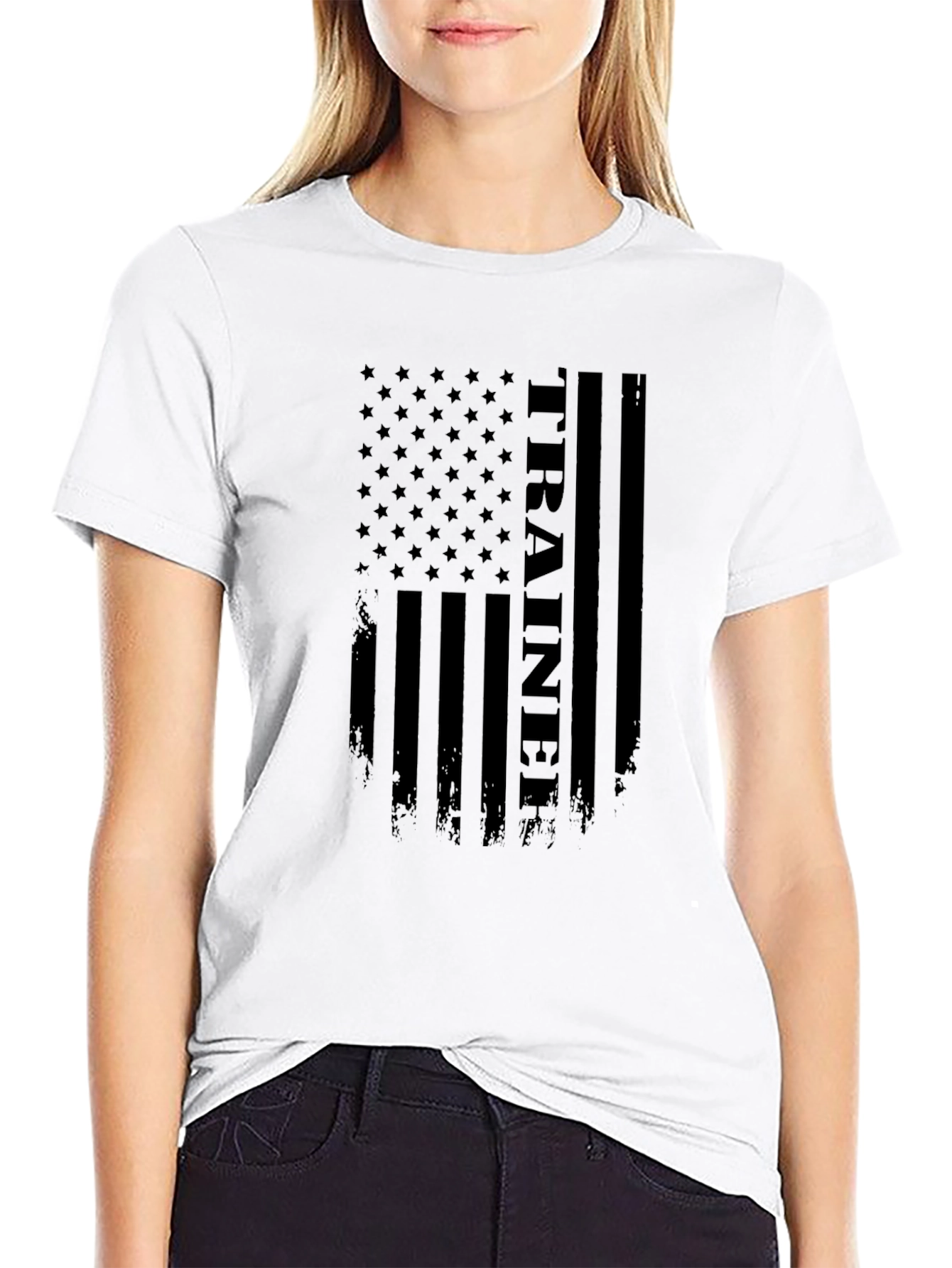 Trainer Flag Graphic Tee - Patriotic Design