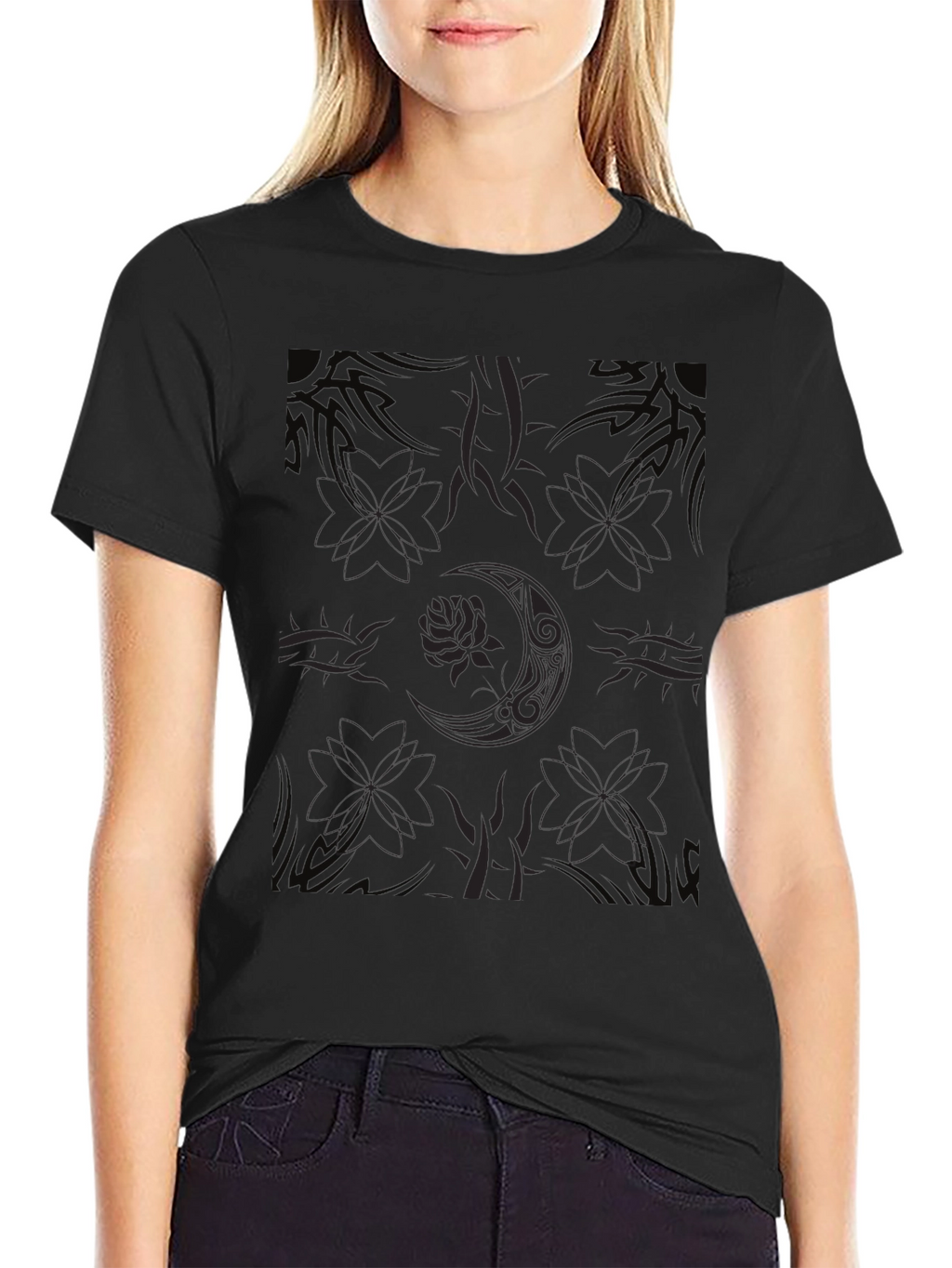 Mystic Moon Black T-Shirt