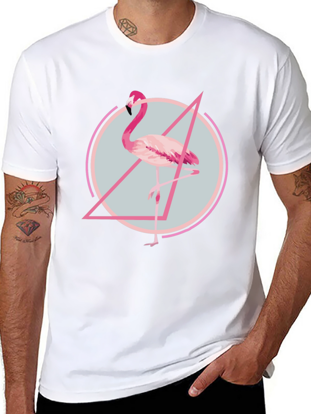 Flamingo Graphic Tee - Modern Print T-Shirt