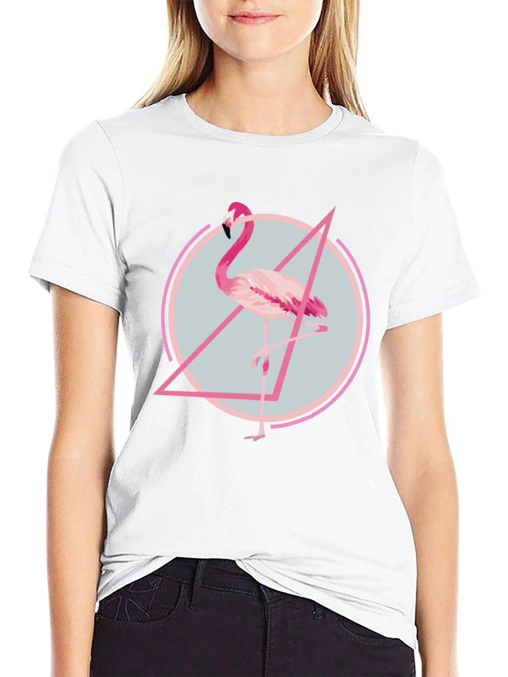 Flamingo Graphic Tee - Modern Print T-Shirt