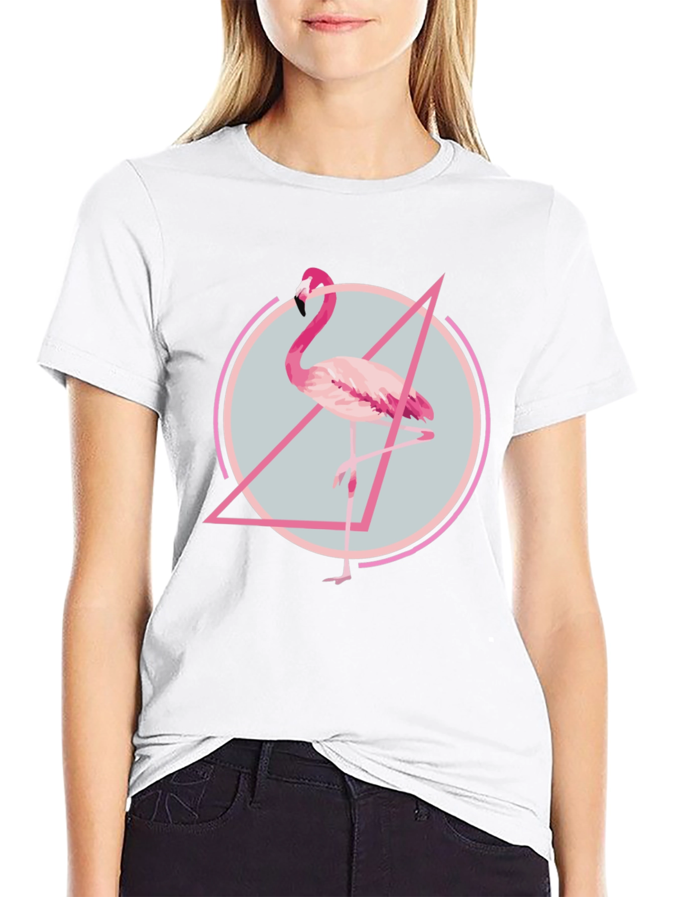 Flamingo Graphic Tee - Modern Print T-Shirt