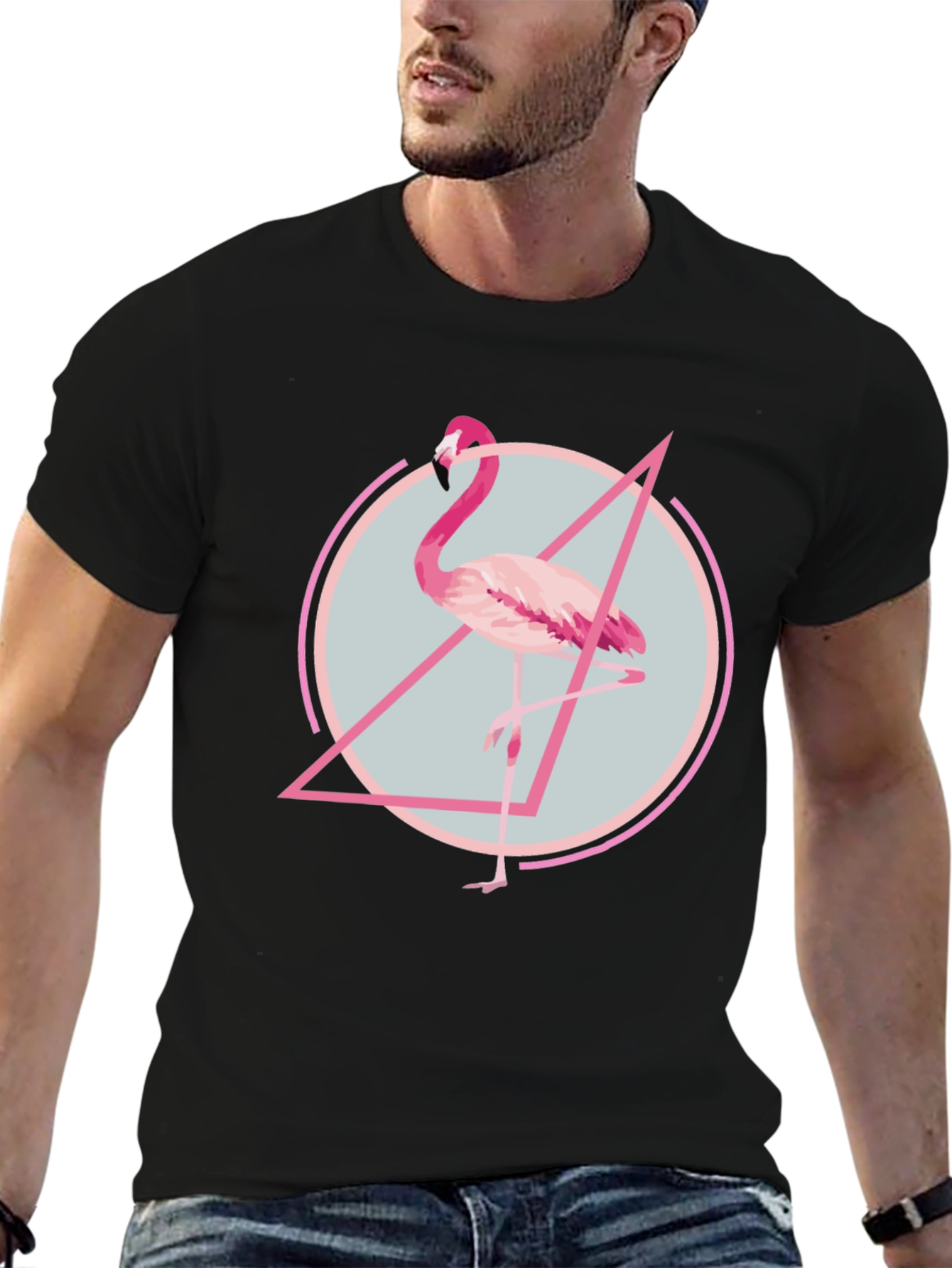 Flamingo Graphic Tee - Modern Print T-Shirt