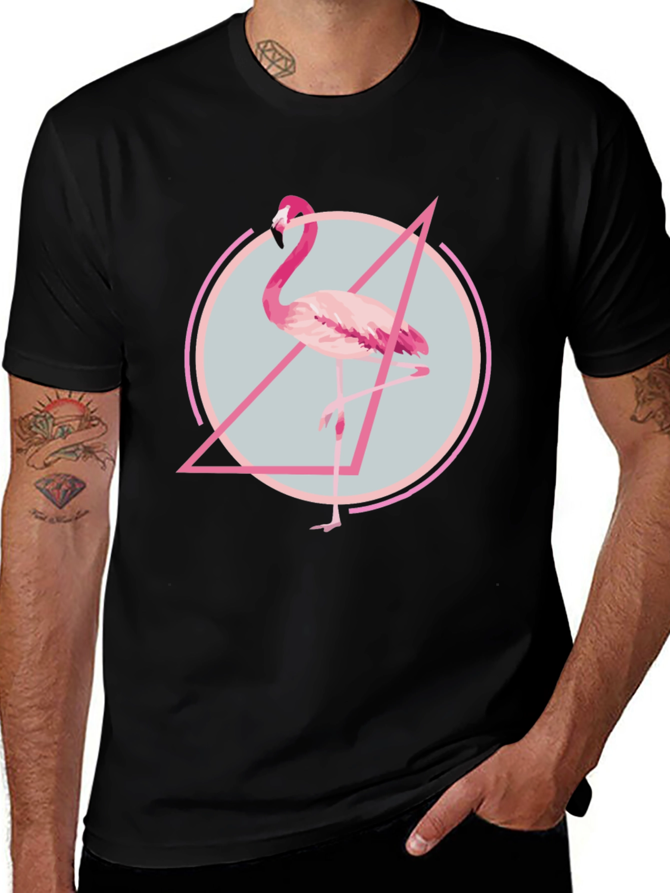 Flamingo Graphic Tee - Modern Print T-Shirt