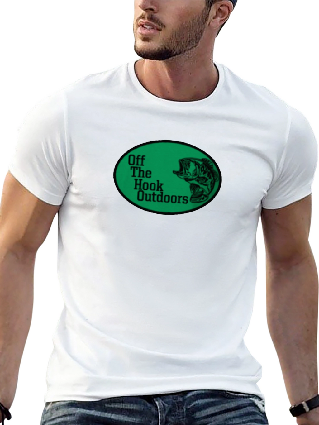 Off The Hook Outdoors Black Graphic T-Shirt