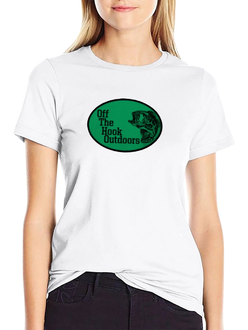 Off The Hook Outdoors Black Graphic T-Shirt