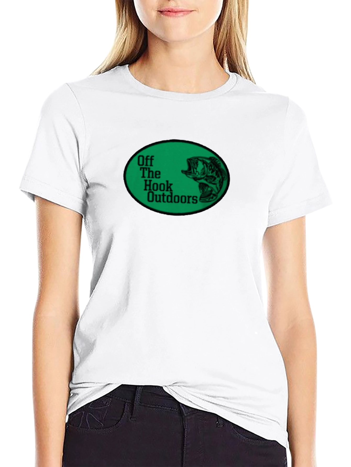 Off The Hook Outdoors Black Graphic T-Shirt