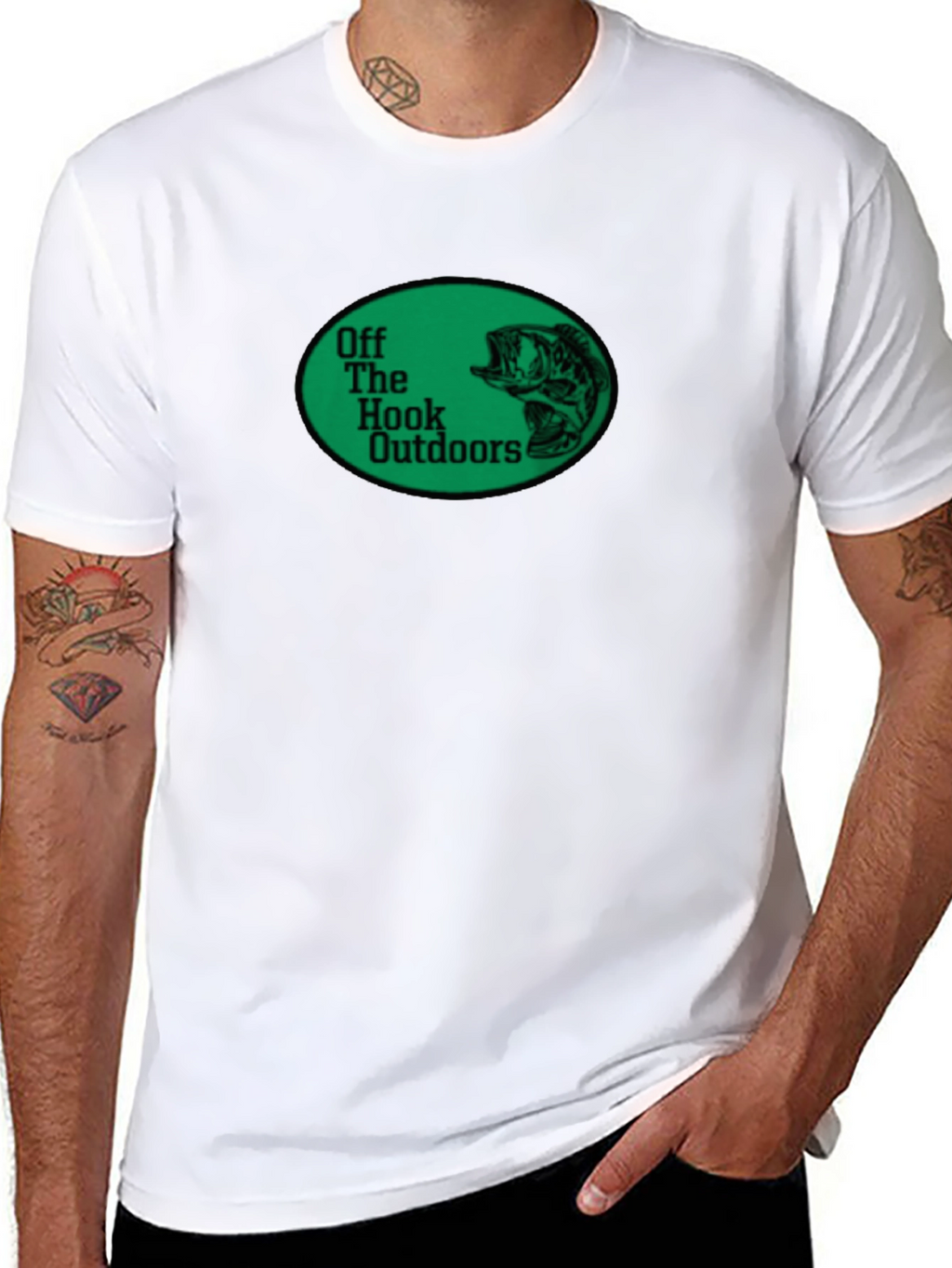 Off The Hook Outdoors Black Graphic T-Shirt