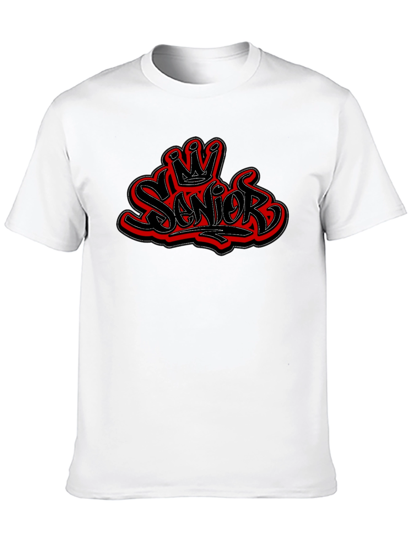 Senior Crown T-Shirt - Stylish Black Tee