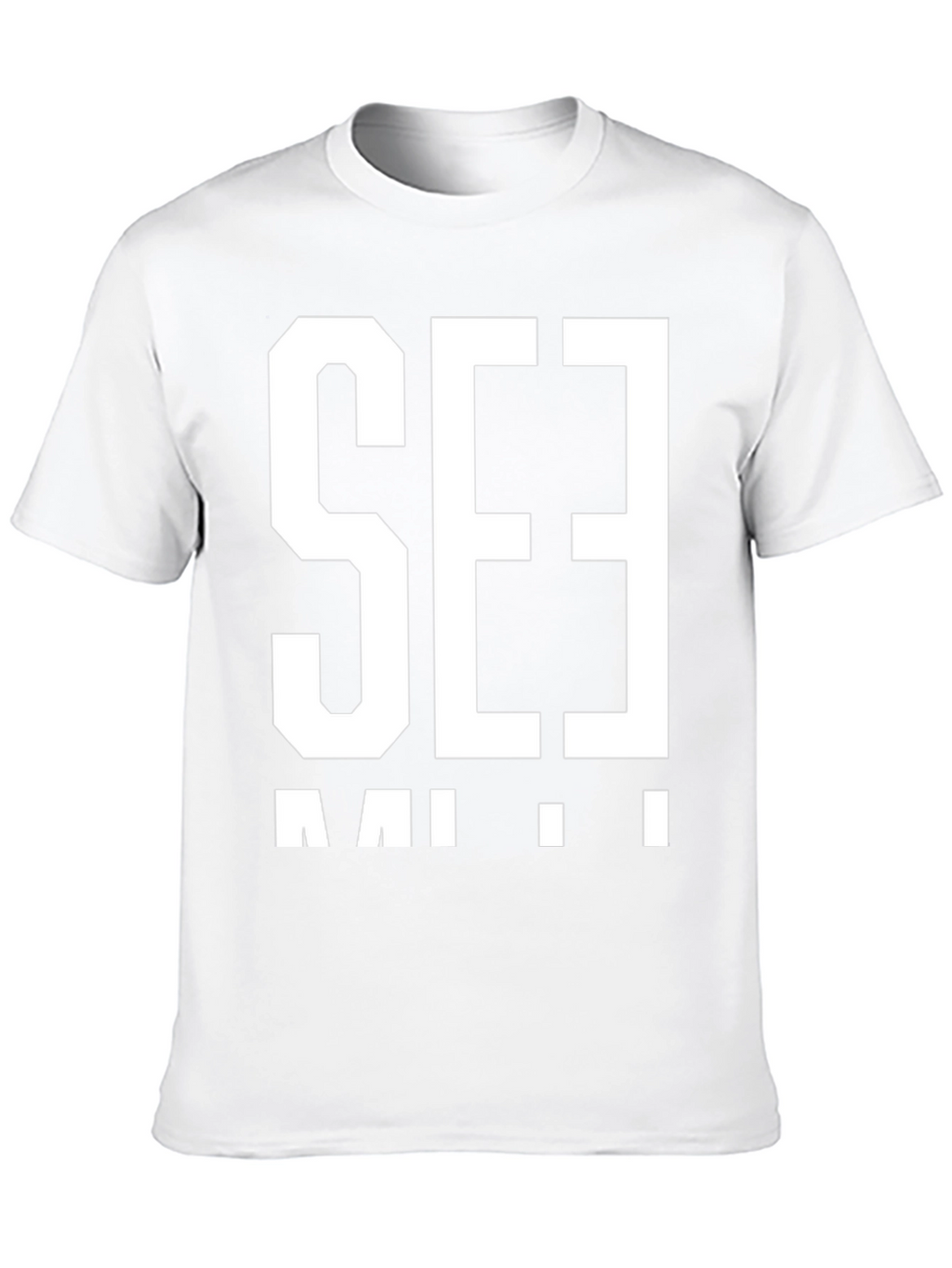 Bold Graphic T-Shirt - Black with White Print