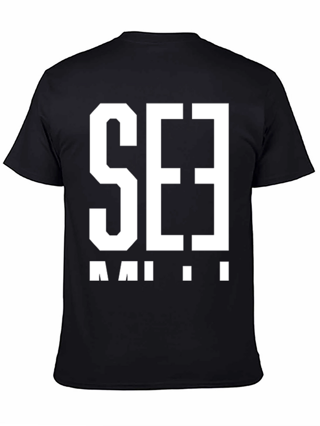 Bold Graphic T-Shirt - Black with White Print