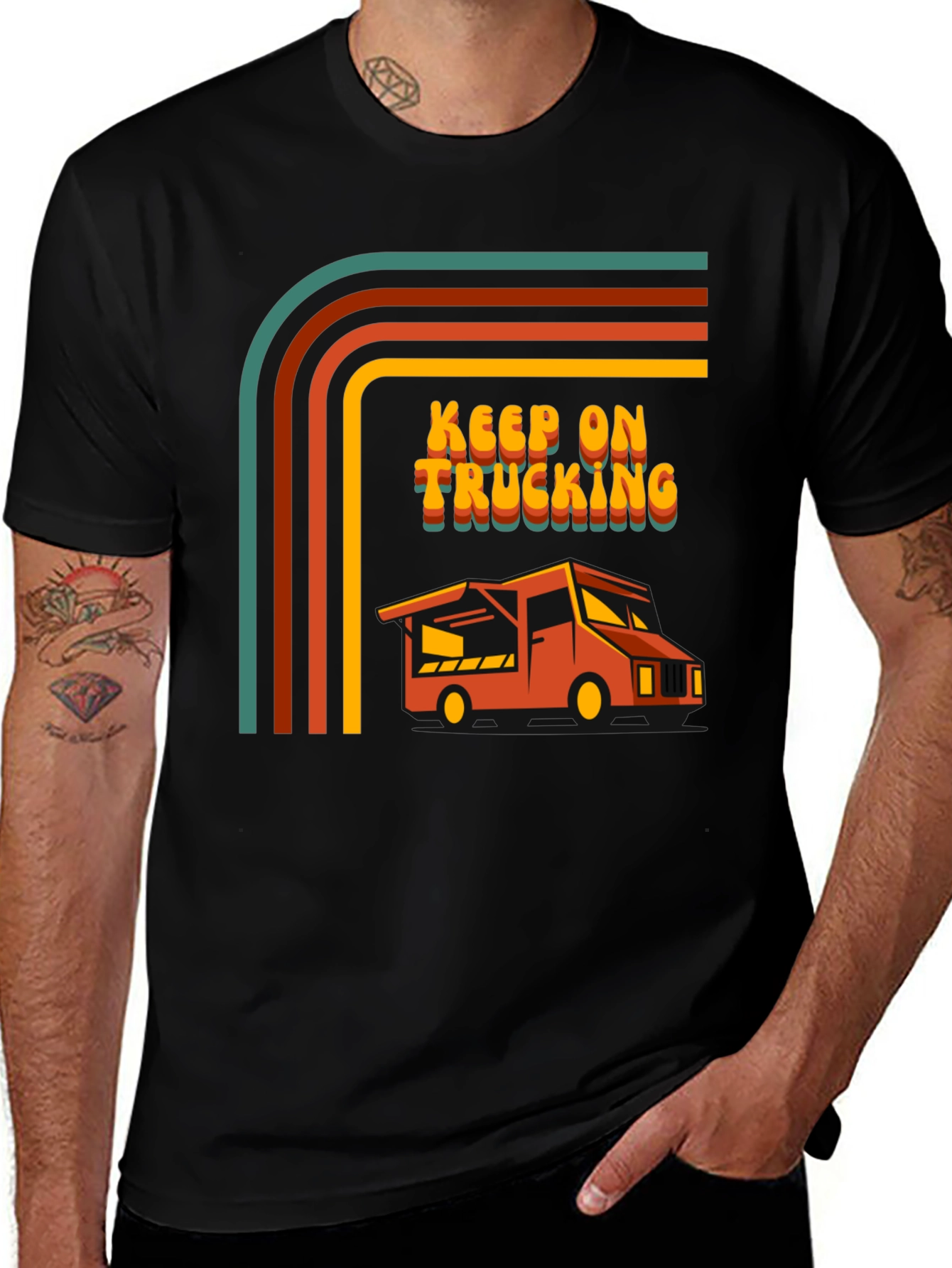 Keep on Trucking Retro Graphic Tee