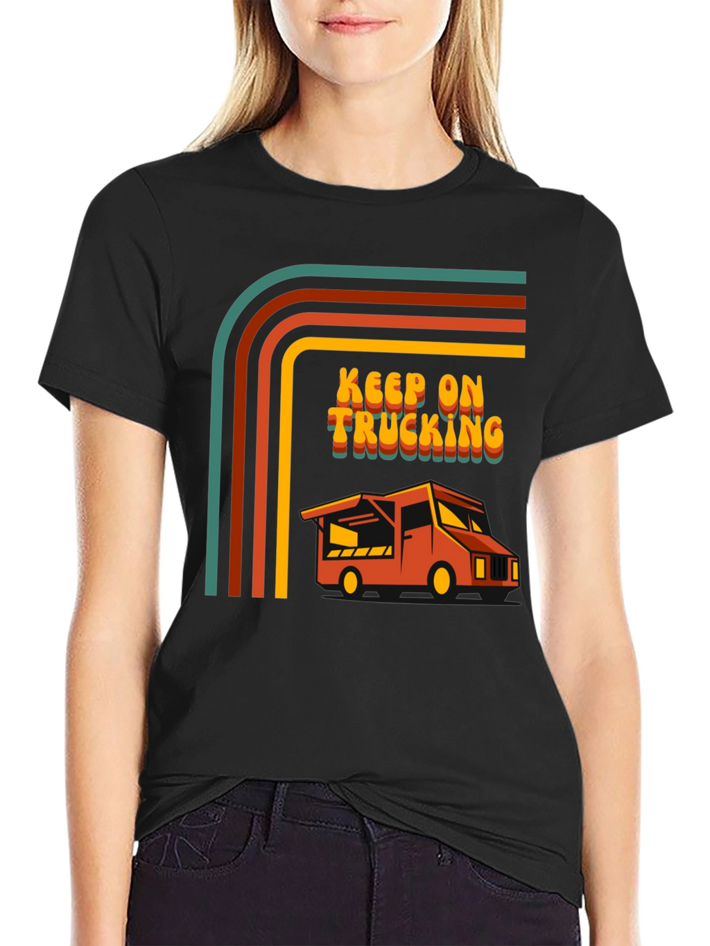 Keep on Trucking Retro Graphic Tee