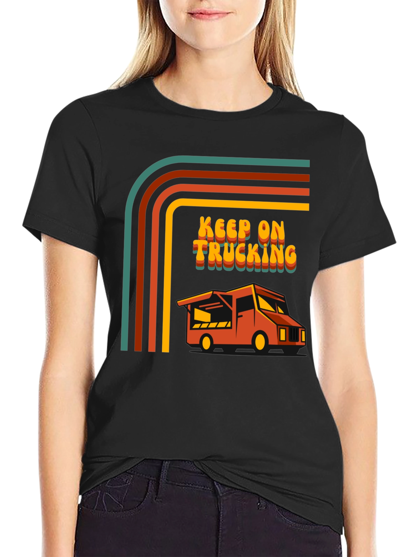 Keep on Trucking Retro Graphic Tee