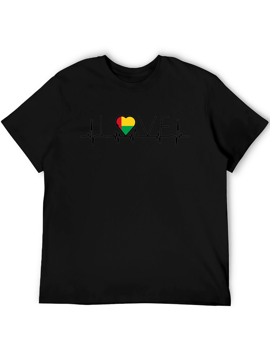 Guinea Bissau Heartbeat Love T-Shirt