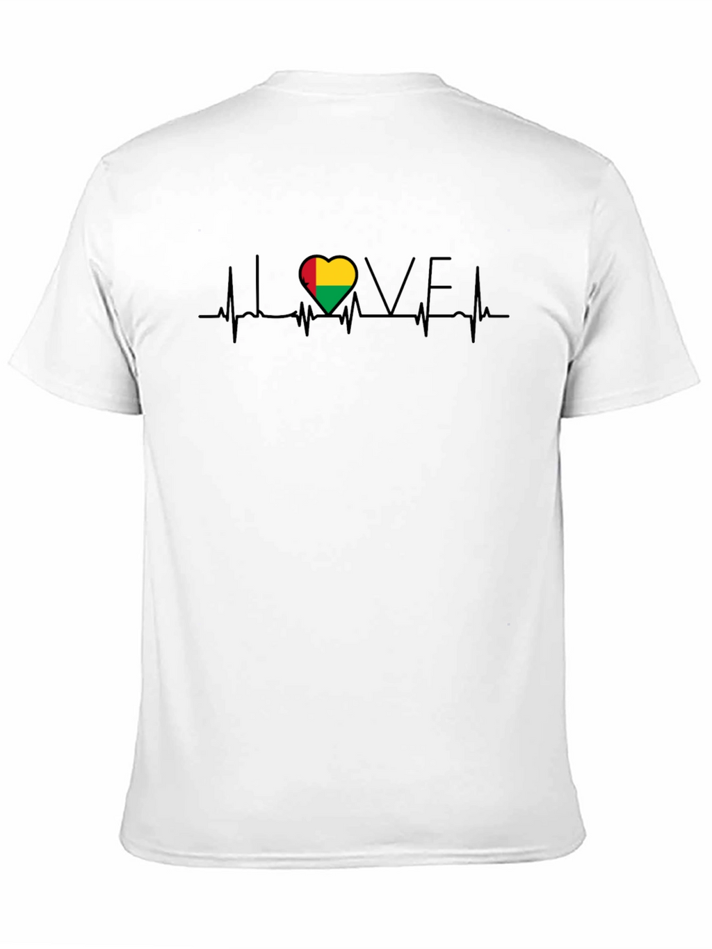 Guinea Bissau Heartbeat Love T-Shirt