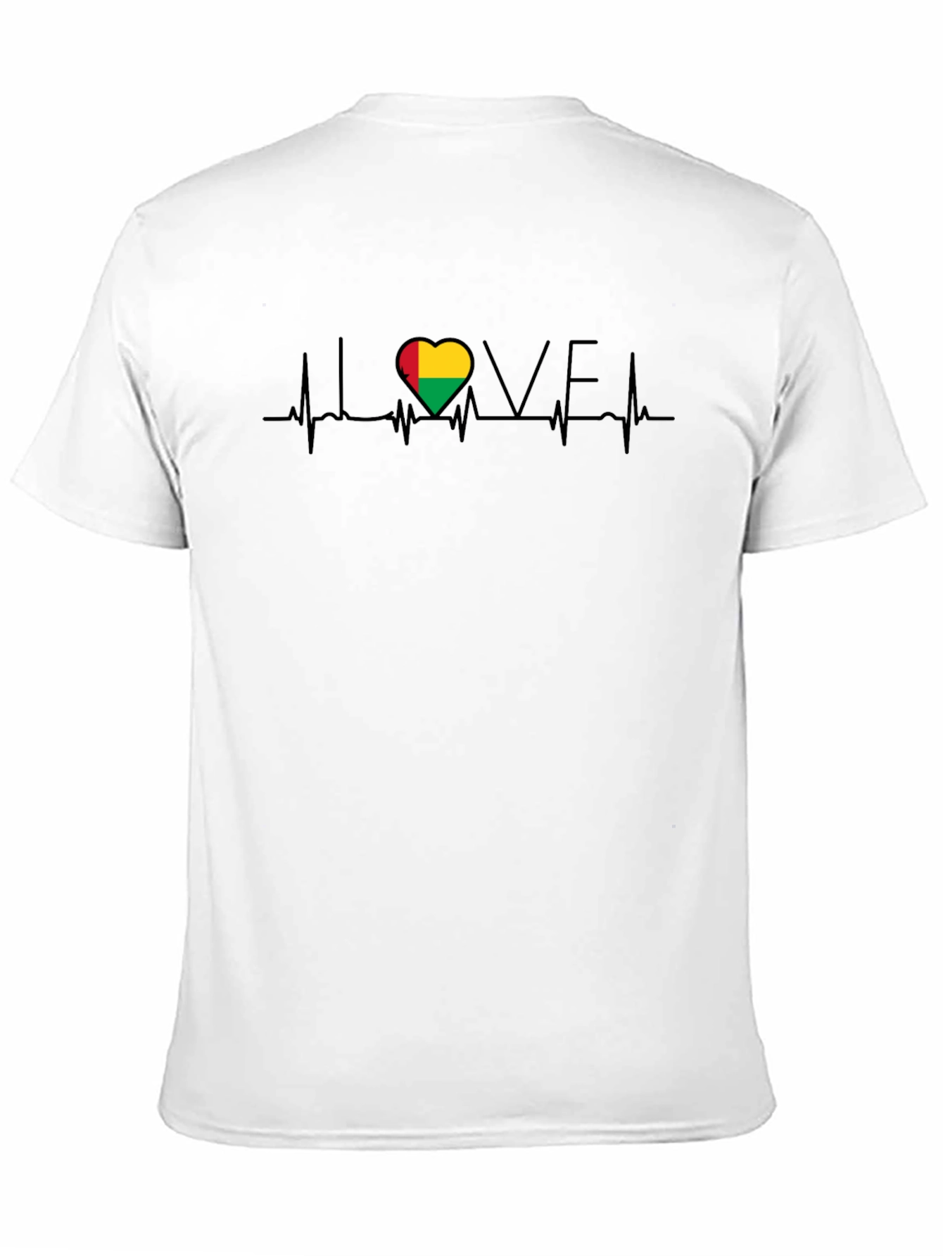 Guinea Bissau Heartbeat Love T-Shirt