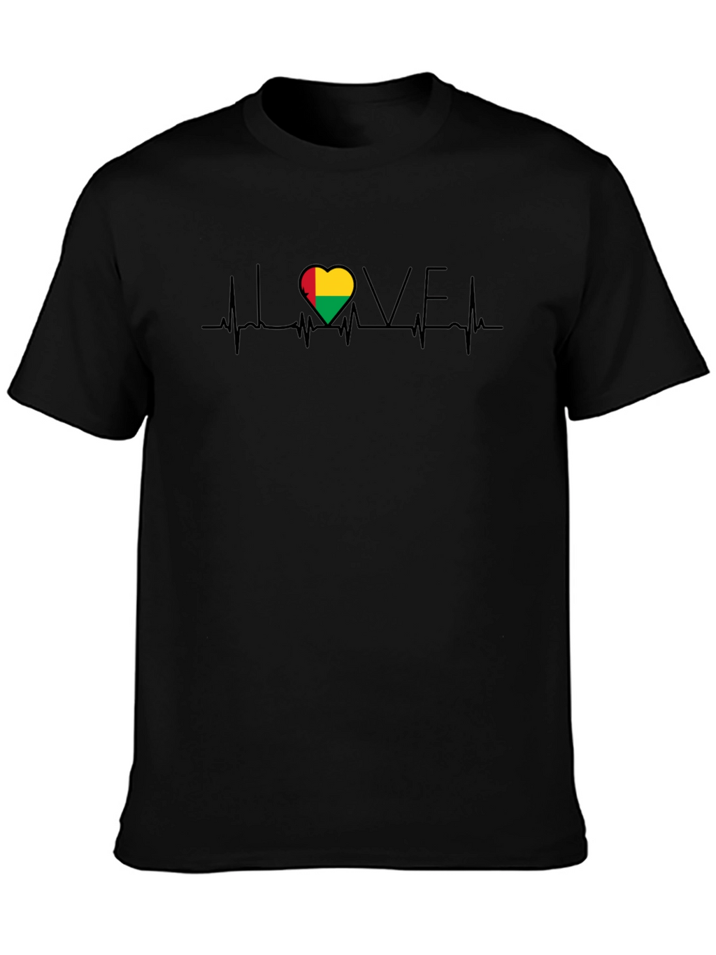 Guinea Bissau Heartbeat Love T-Shirt