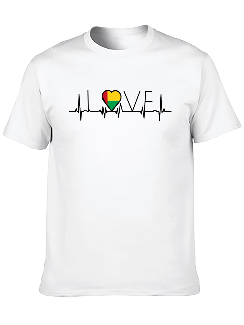Guinea Bissau Heartbeat Love T-Shirt