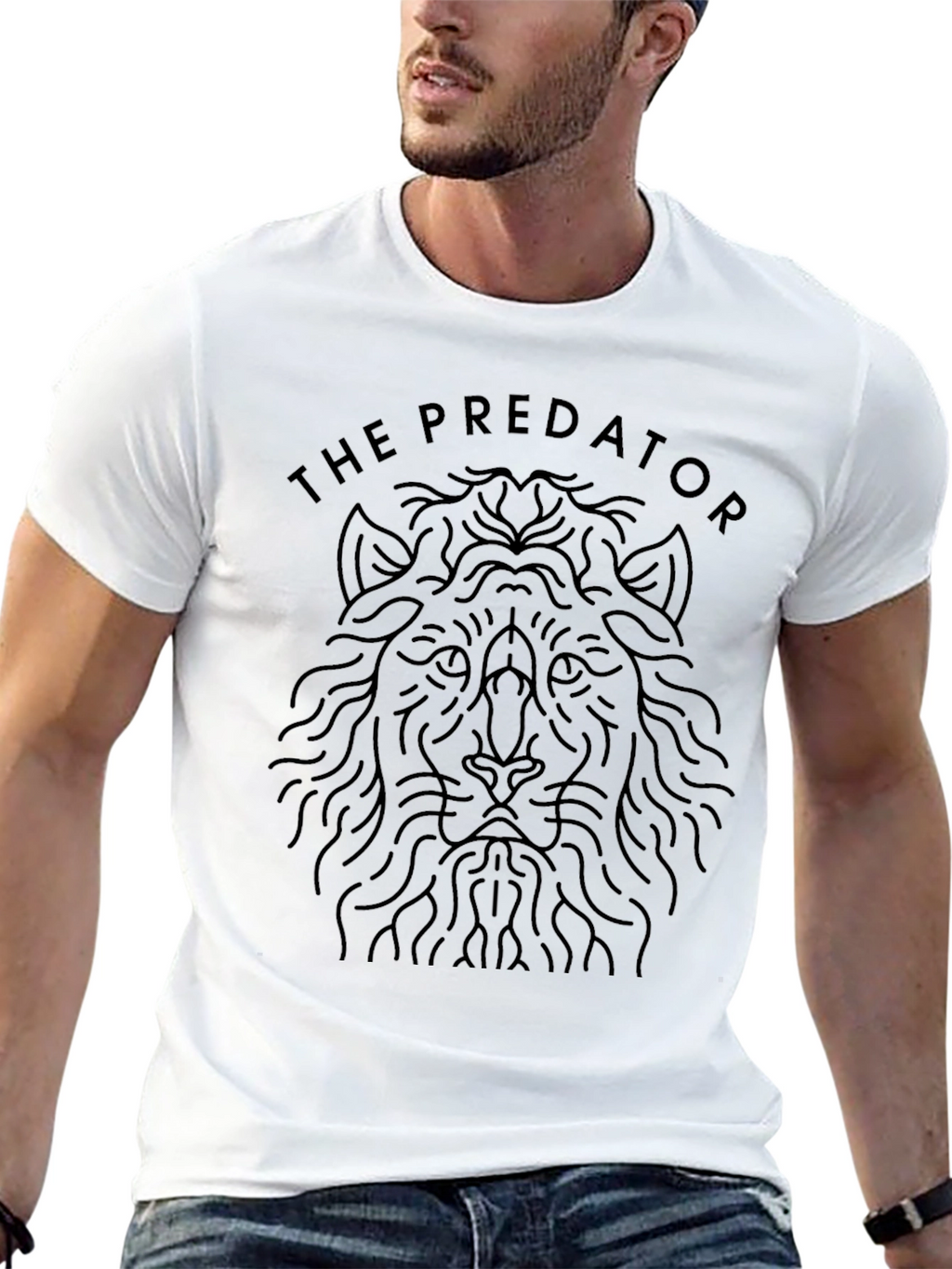 The Predator Graphic Print Black T-Shirt