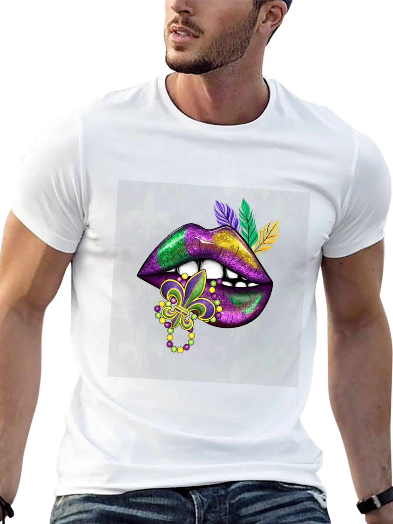Mardi Gras Lips T-Shirt