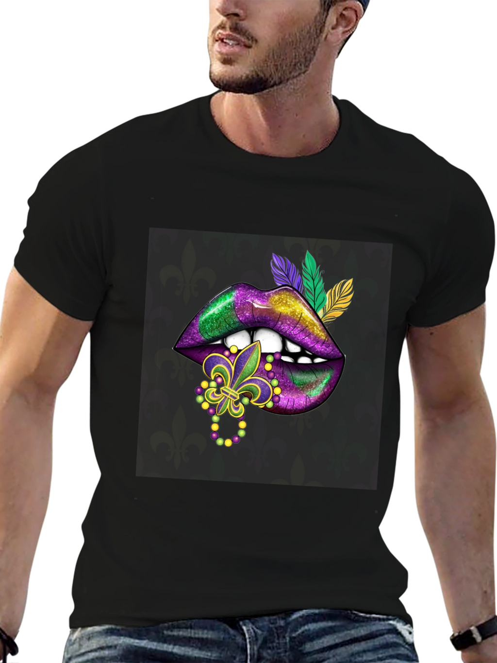 Mardi Gras Lips T-Shirt