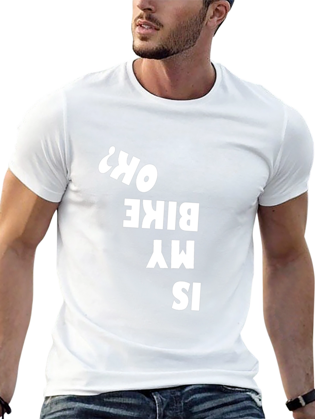 Is My Bike OK? Black Graphic Tee