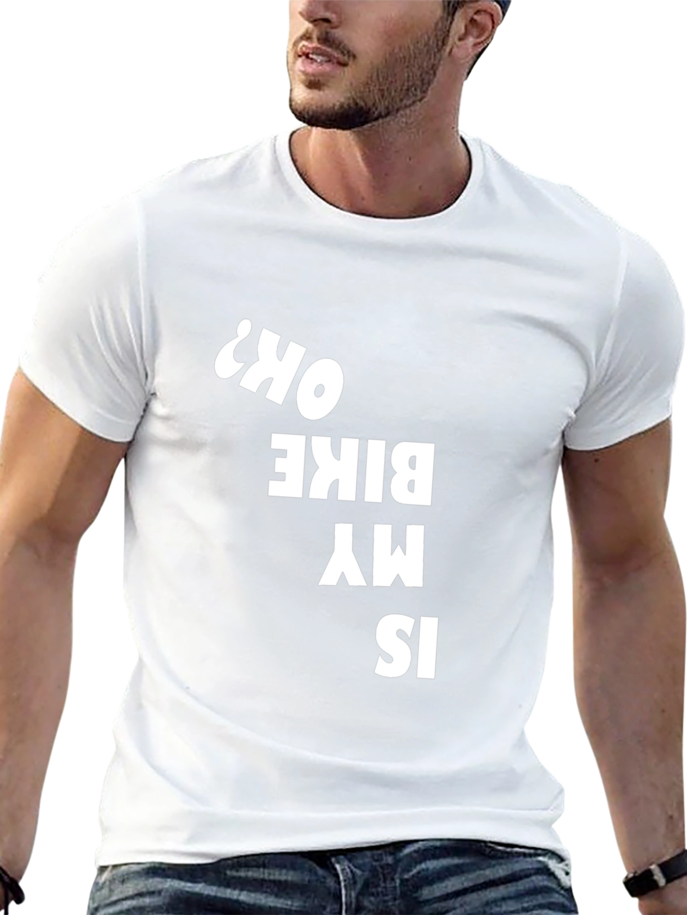 Is My Bike OK? Black Graphic Tee