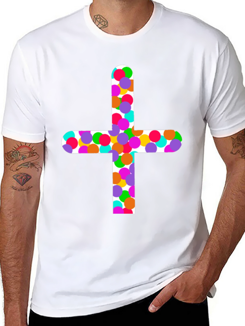 Funky Plus Sign T-Shirt