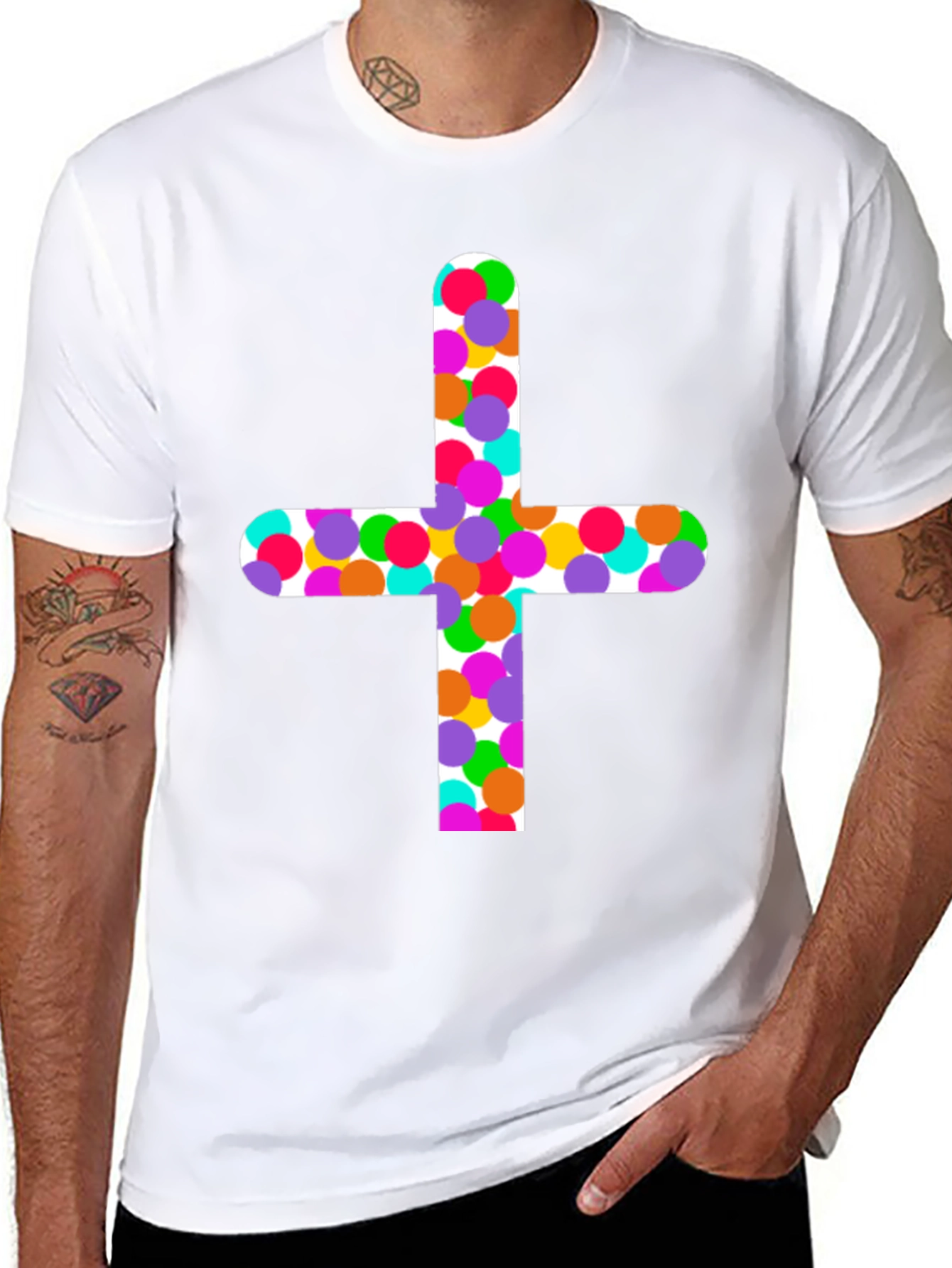Funky Plus Sign T-Shirt
