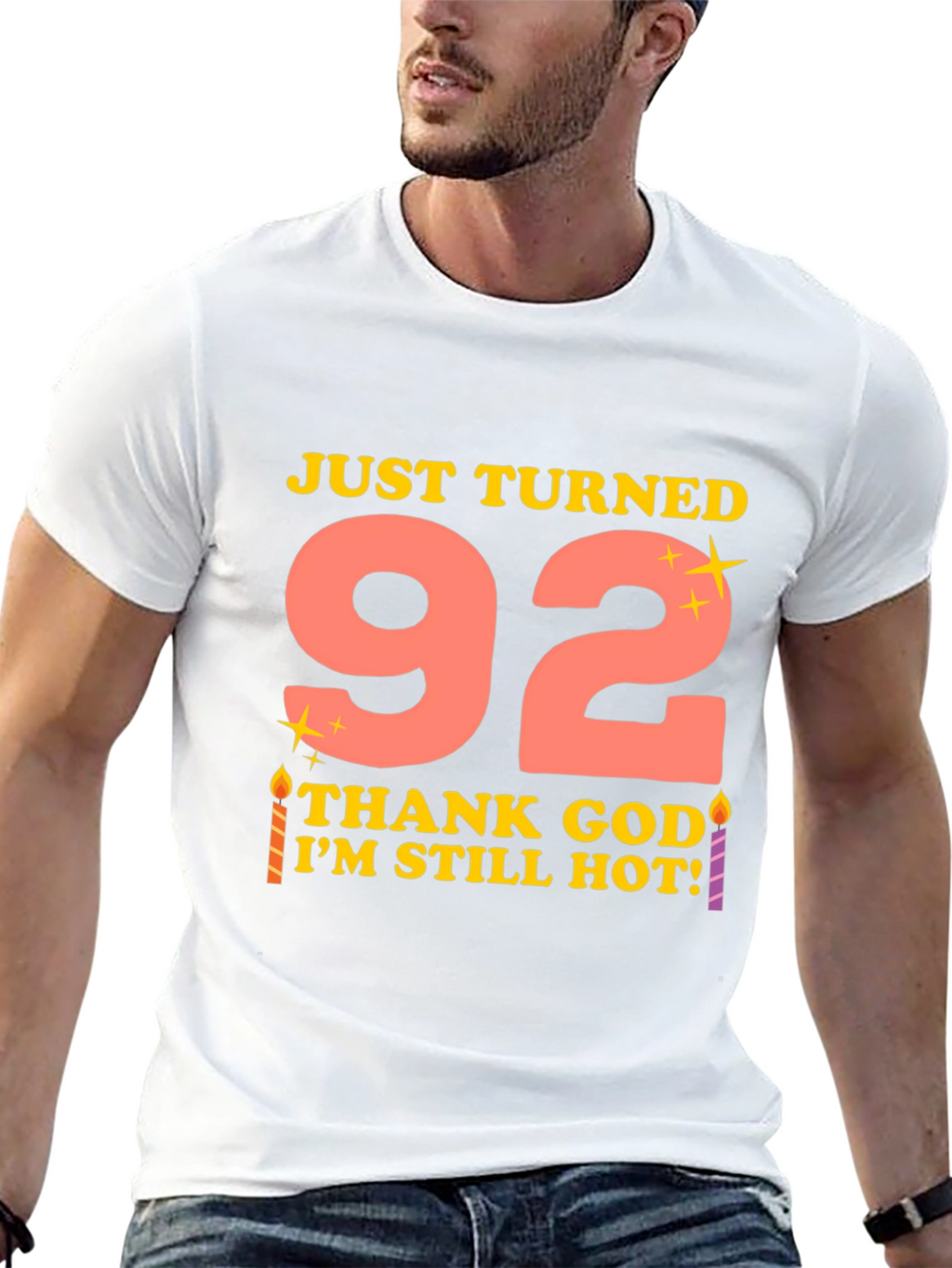 Just Turned 92 Funny Birthday T-Shirt
