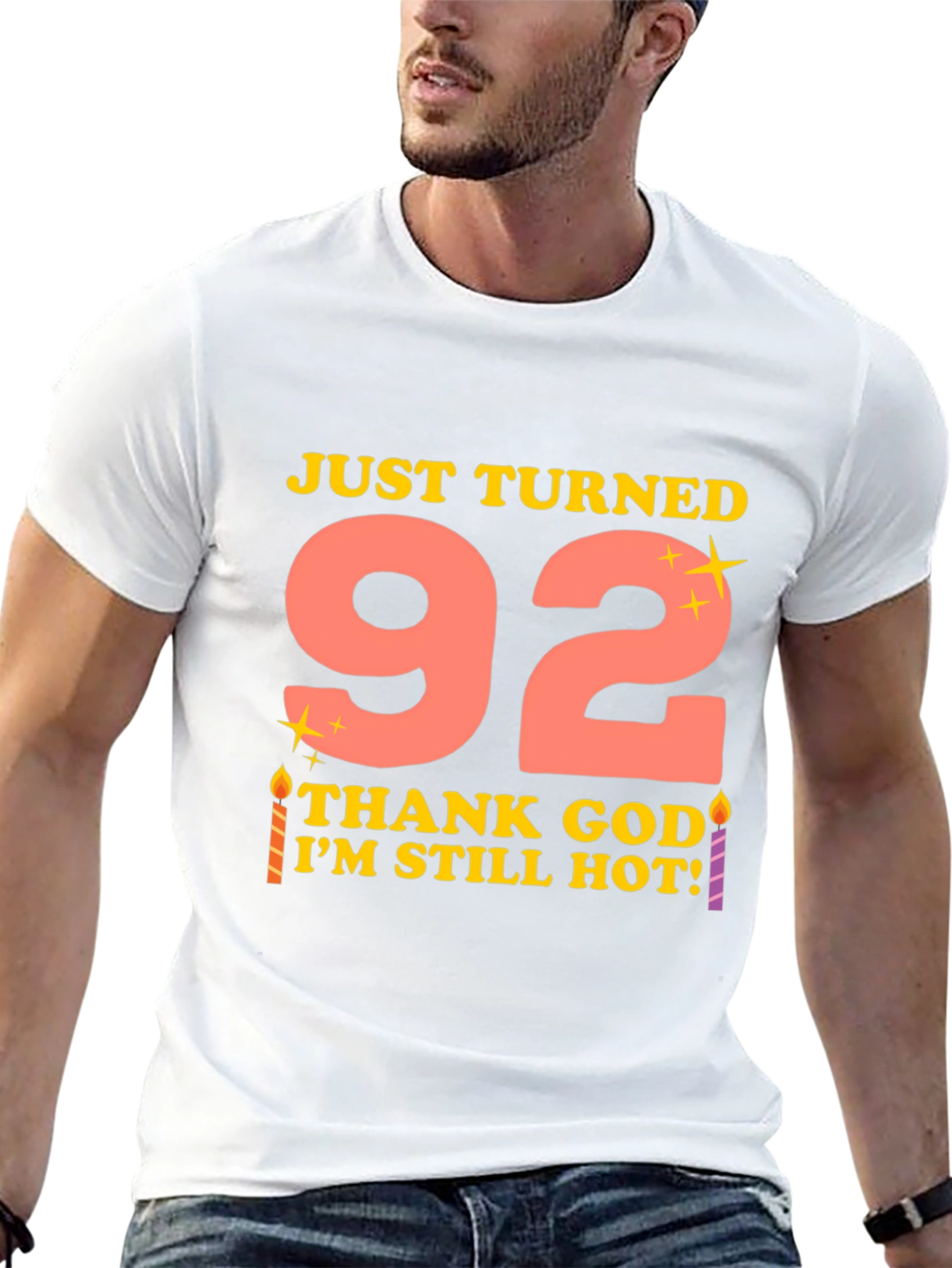 Just Turned 92 Funny Birthday T-Shirt