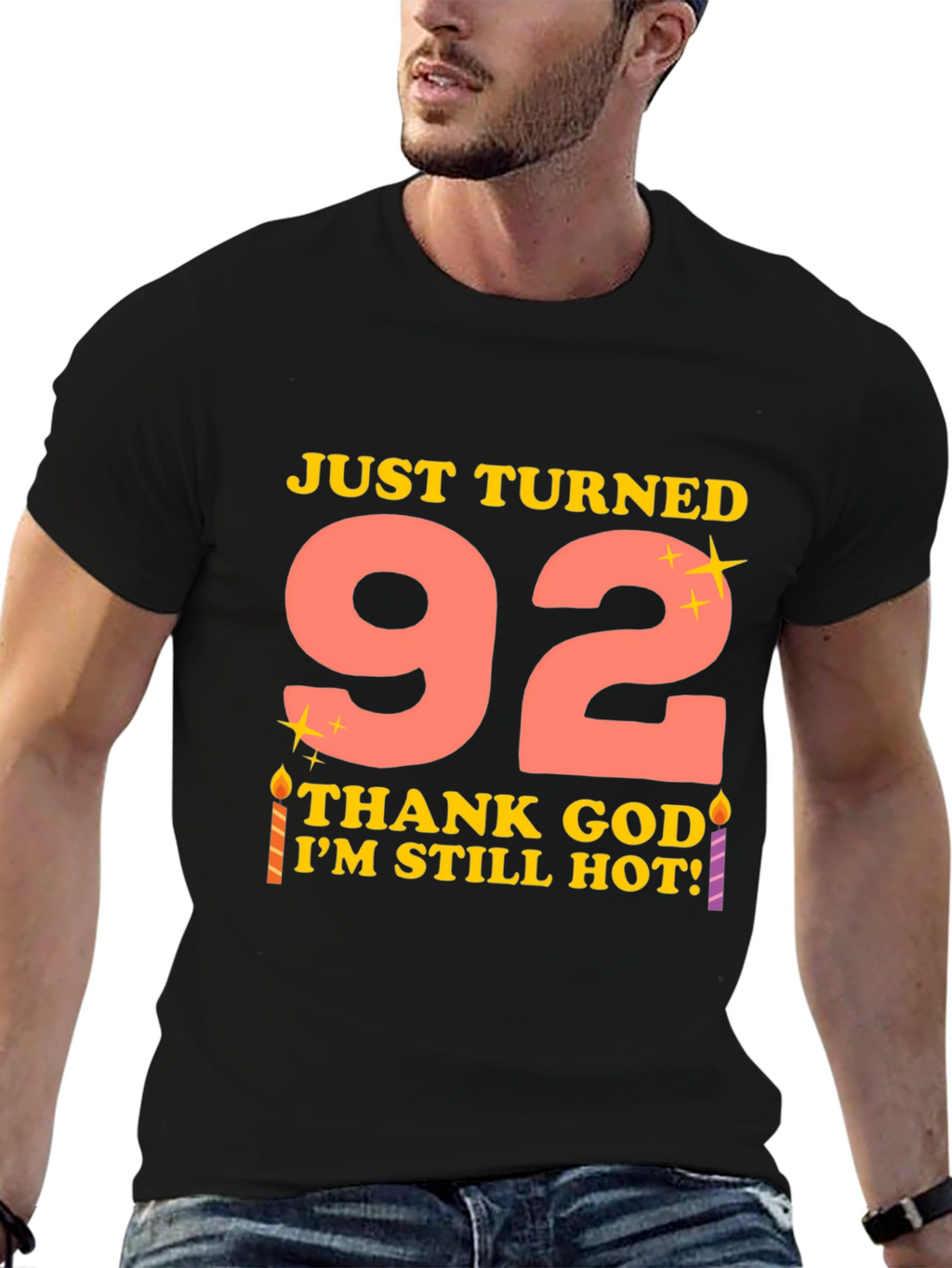 Just Turned 92 Funny Birthday T-Shirt