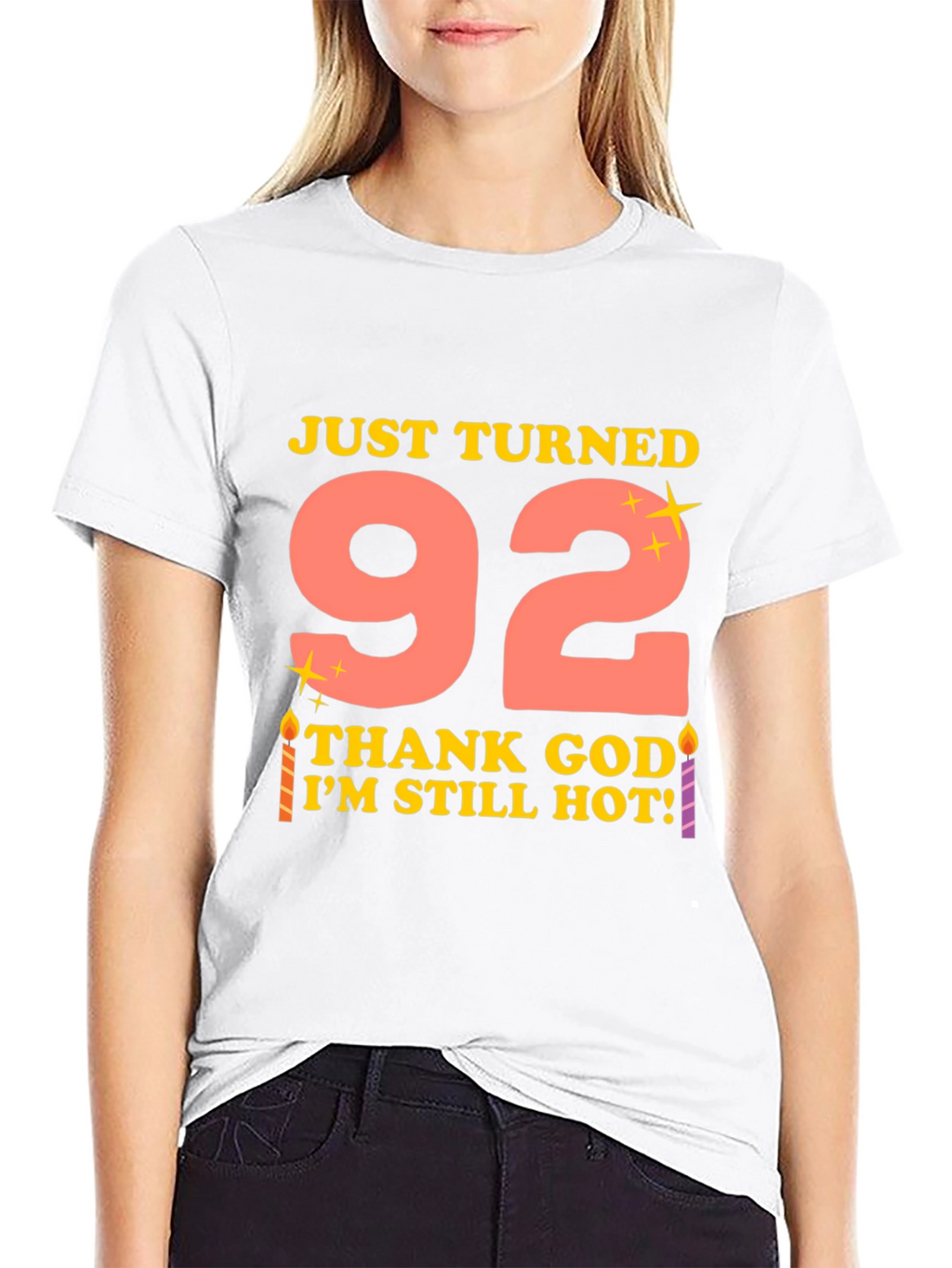 Just Turned 92 Funny Birthday T-Shirt