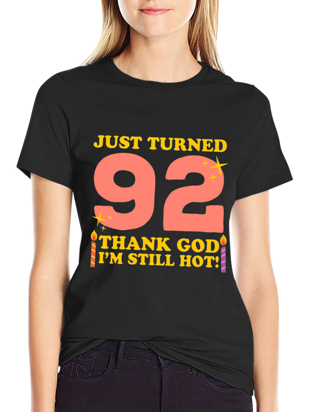 Just Turned 92 Funny Birthday T-Shirt