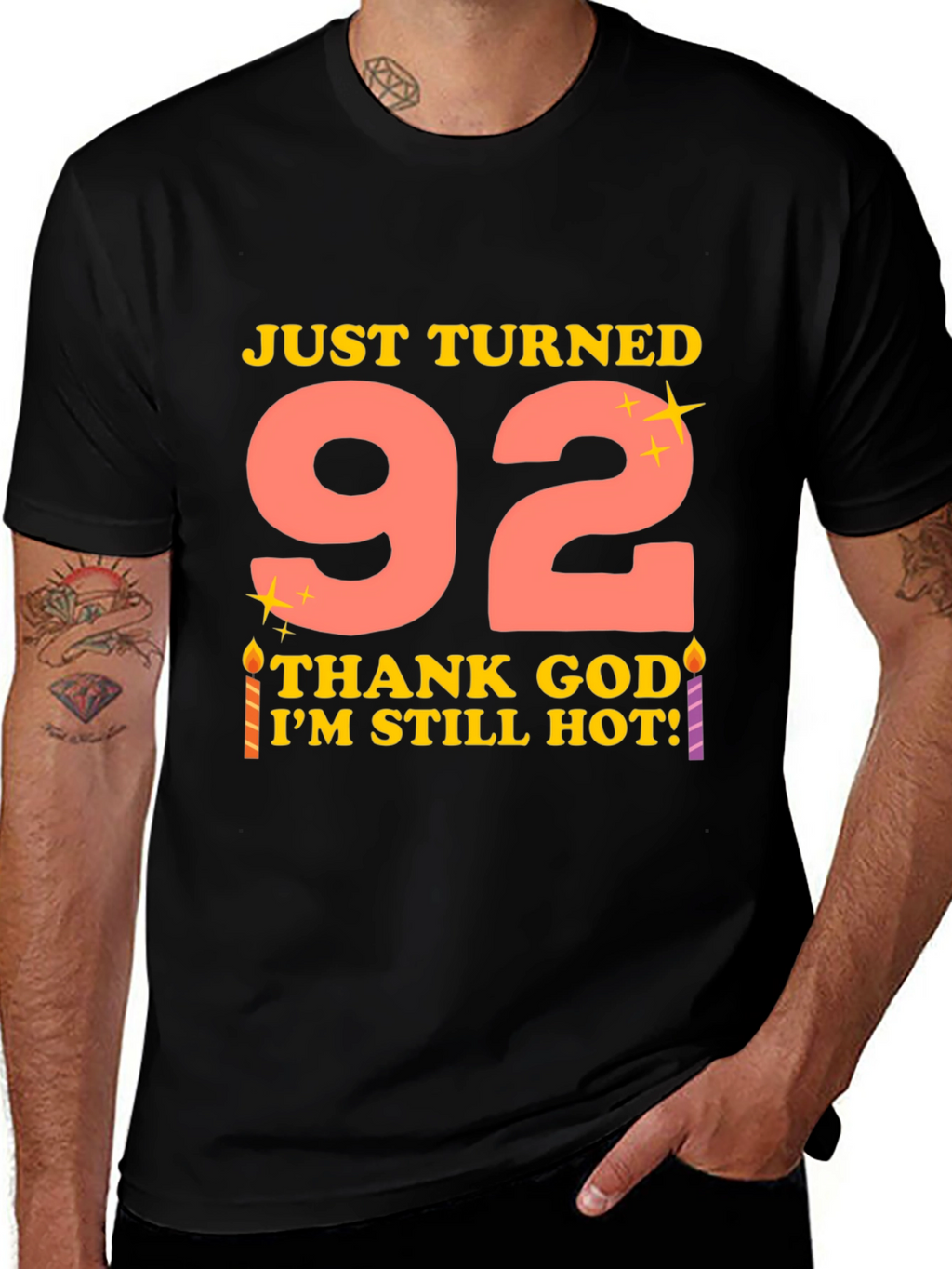 Just Turned 92 Funny Birthday T-Shirt