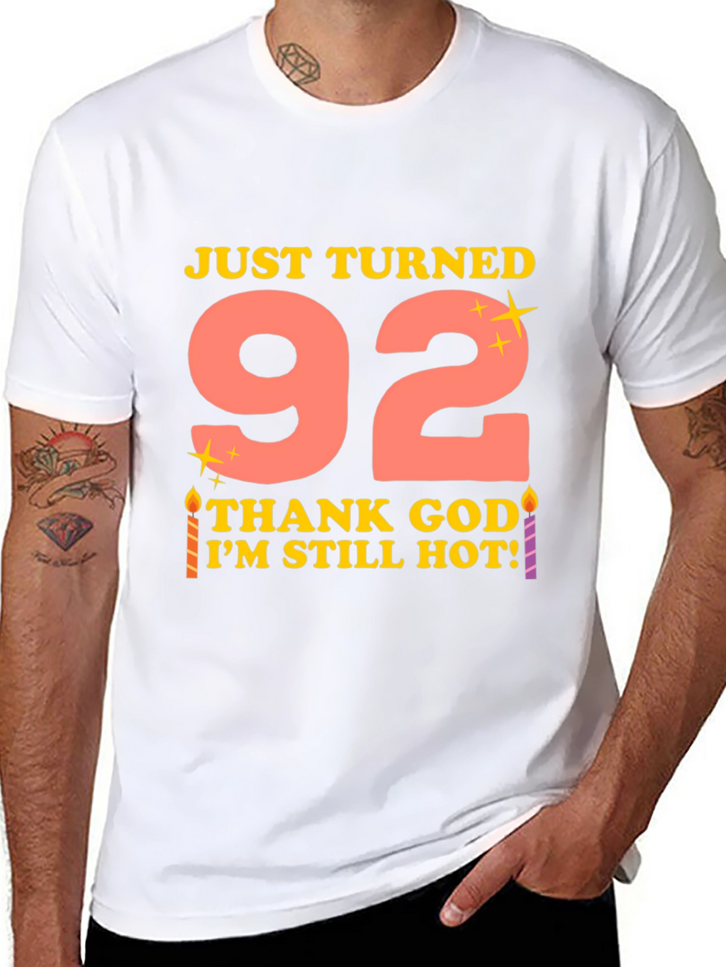 Just Turned 92 Funny Birthday T-Shirt