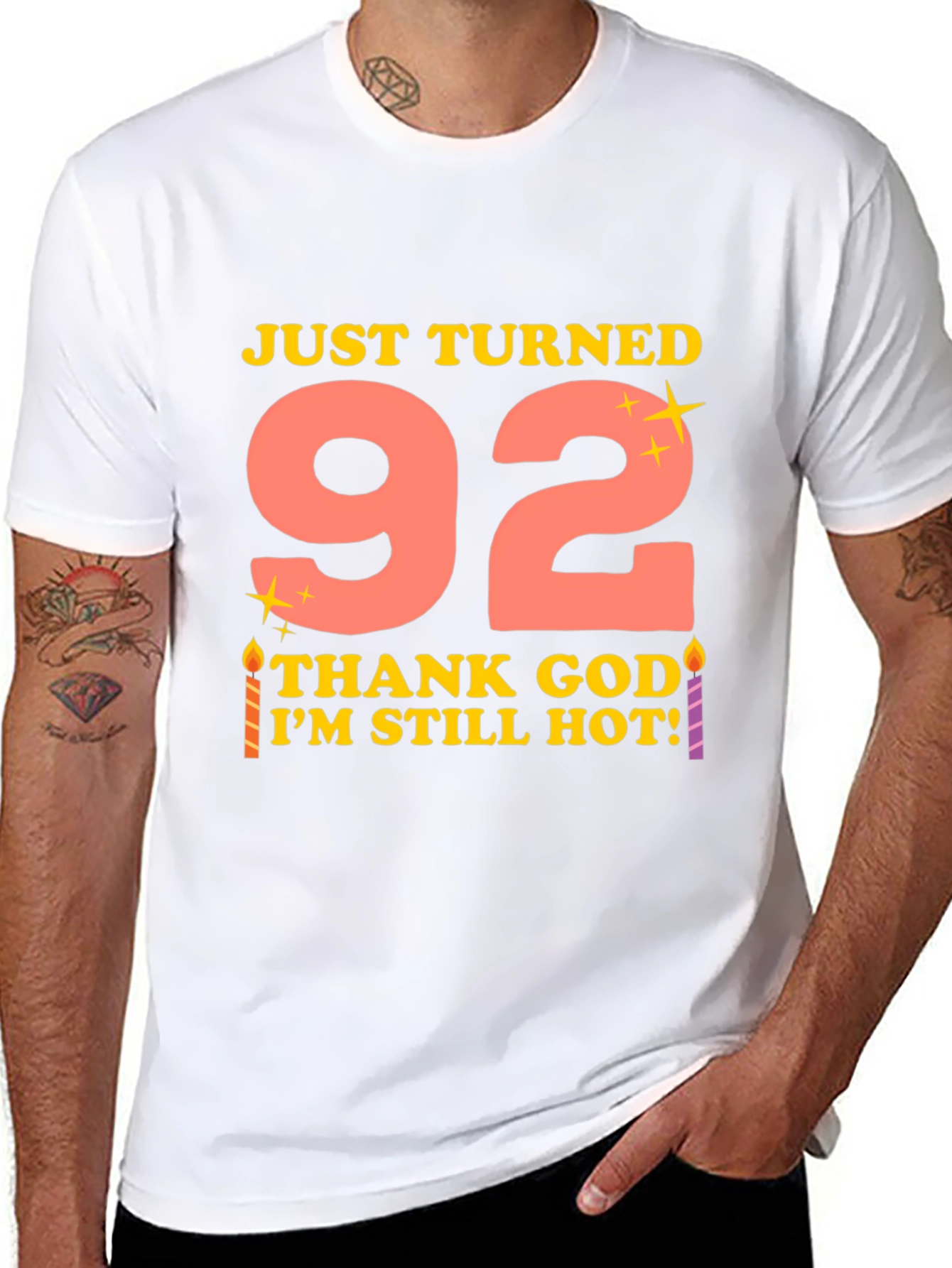 Just Turned 92 Funny Birthday T-Shirt