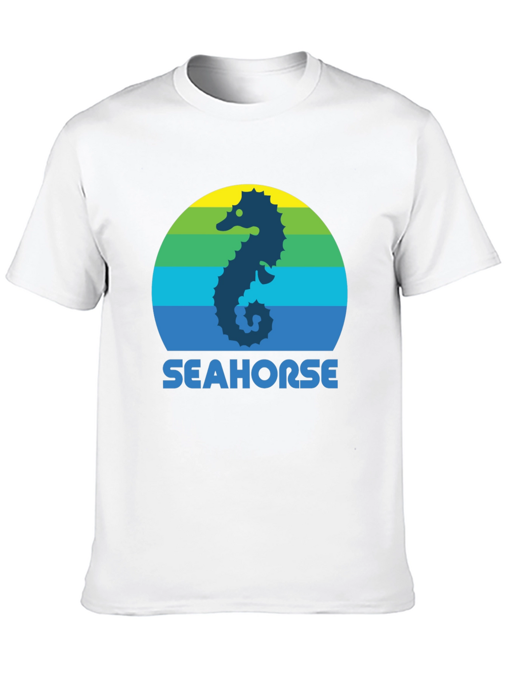 Seahorse Graphic Tee - Retro Style