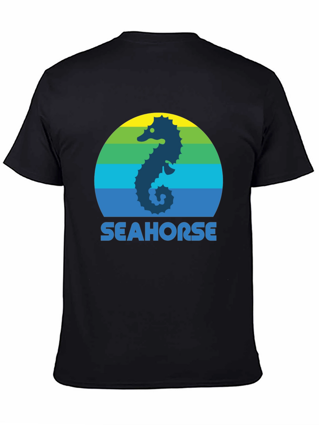 Seahorse Graphic Tee - Retro Style