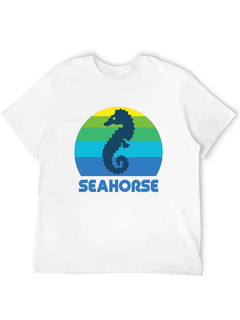 Seahorse Graphic Tee - Retro Style