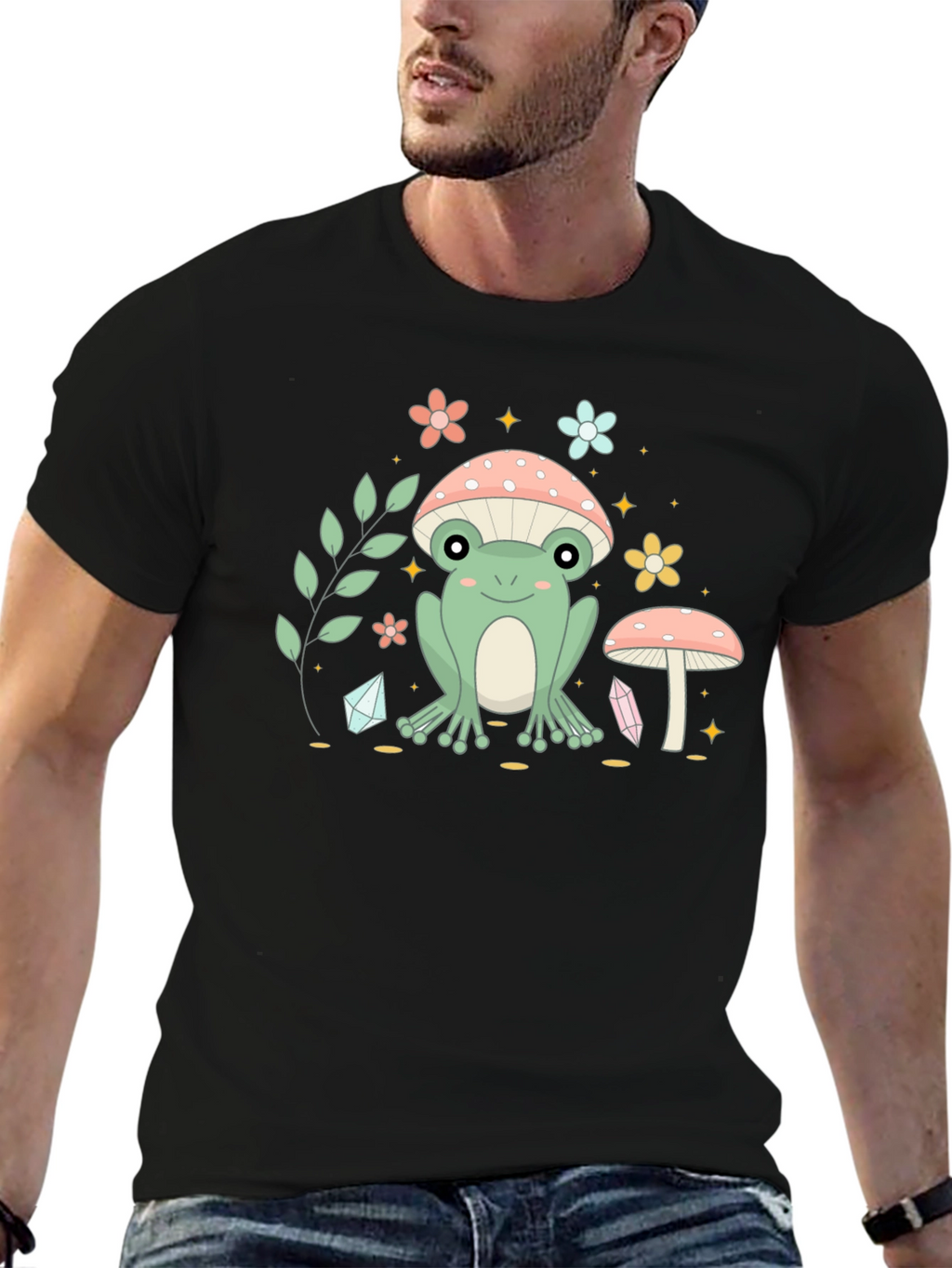 Cute Frog Mushroom T-Shirt