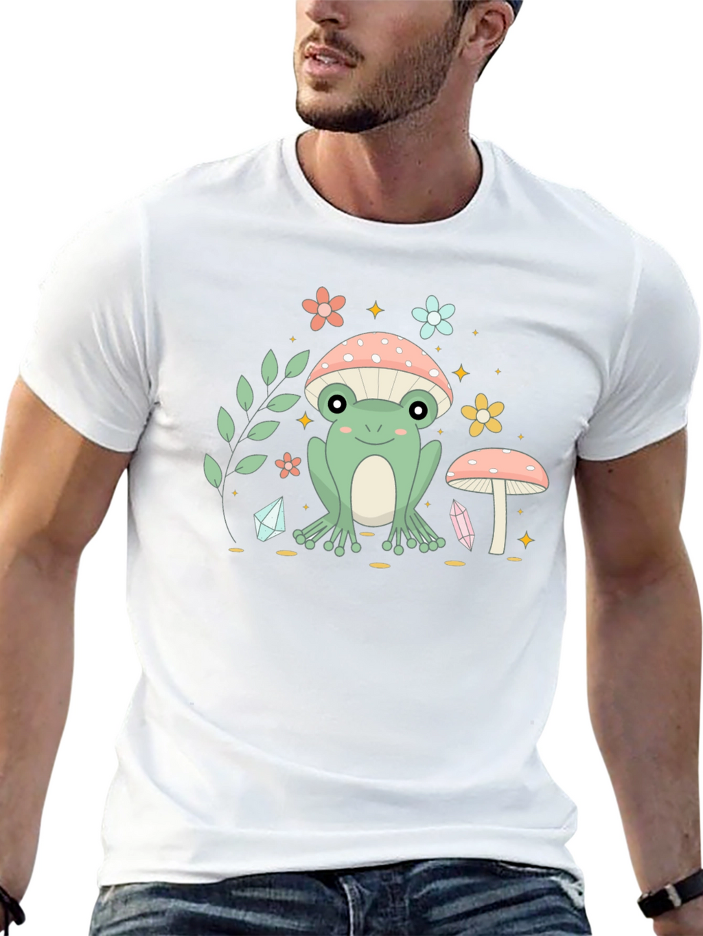 Cute Frog Mushroom T-Shirt