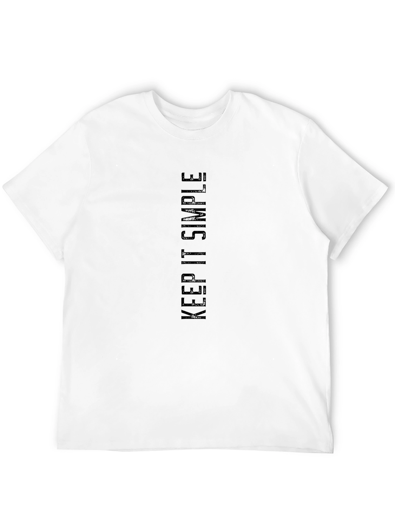 Keep It Simple Black Graphic Tee